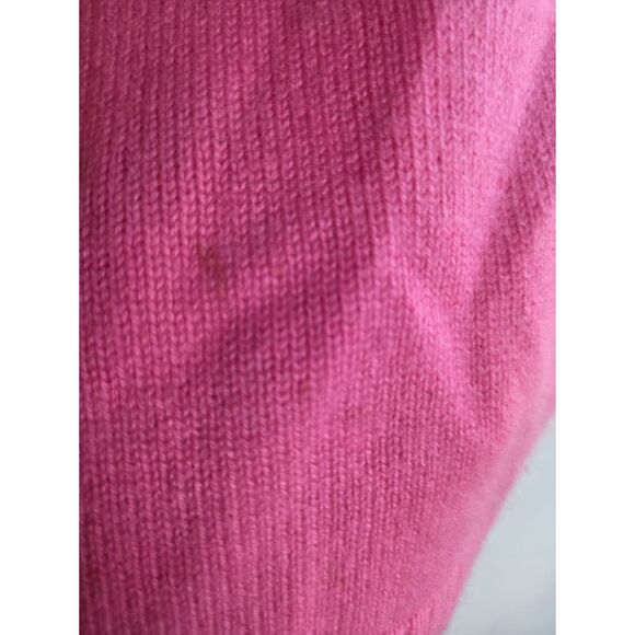 Valentino Women Pink 100% Cashmere Made in Italy Square Neck Sweater size Medium - Picture 7 of 12